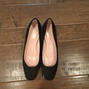 Kate Spade Danika suede black heels size 6.5 NWT